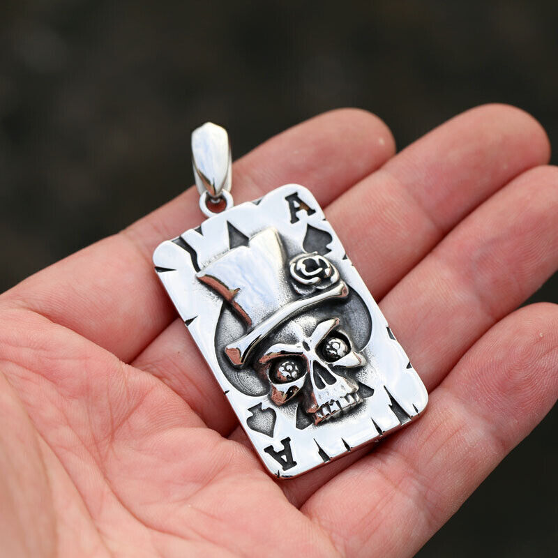 Stylish Retro Gothic Punk Mix Theme Titanium Steel Pendant Gift Unisex Necklace