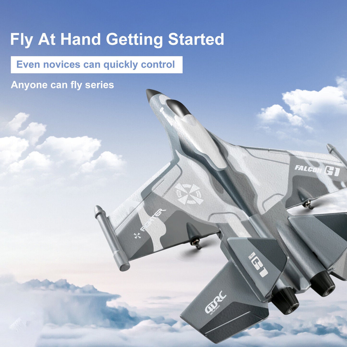 Waterproof 3CH 2.4GHz Aircraft Model Toy 6-axis G1 Plane Remote Control Airplane