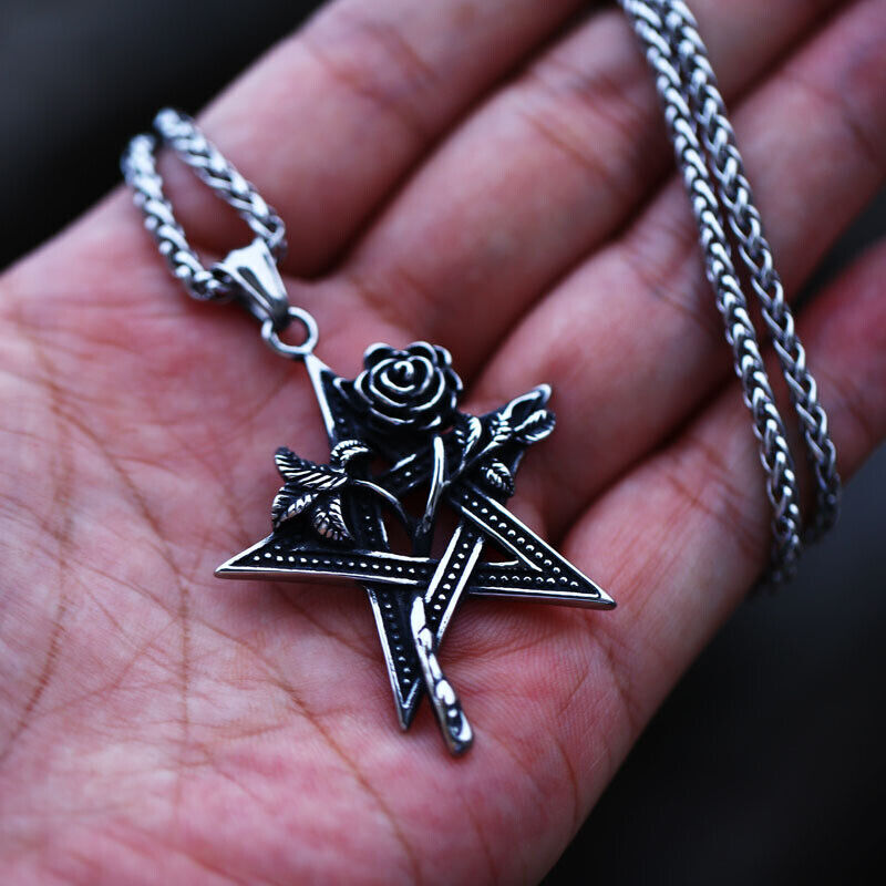 Unisex Mix Theme Fashion Retro Space Astronaut Pendant Titanium Stainless Steel Necklace