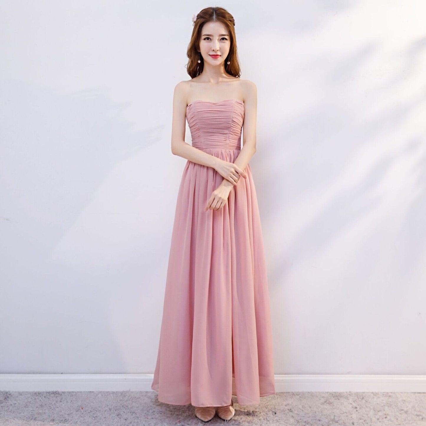 Women Fashion Evening Wedding Long Maxi Cocktail Prom Bridesmaid Ball Gown Dress