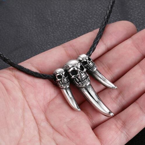 Unisex Mix Theme Retro Punk Vintage Titanium Steel Power Fist Pendant Necklace Gift