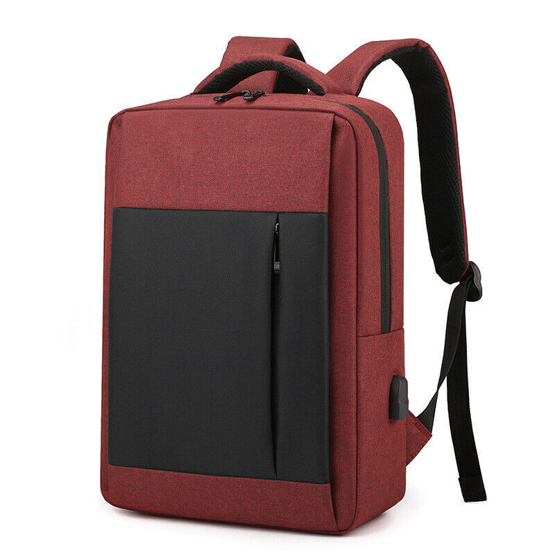 Unisex Waterproof Large Capacity Business Travel Bag USB Computer Nylon Backpack