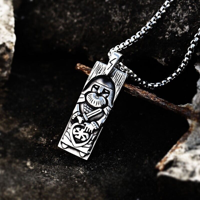 Stylish Retro Gothic Punk Mix Theme Titanium Steel Pendant Gift Unisex Necklace