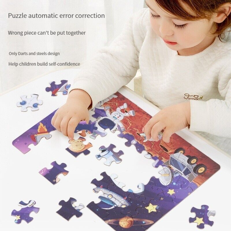 24PCS Puzzle Stickers Animal Picture Frame Painting Mini Challenge Toys Gifts