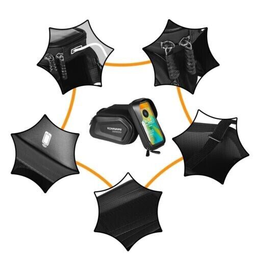 Waterproof Bike Bag Front Beam Bag Mountain Bike Mobile Phone Bag Riding Equip