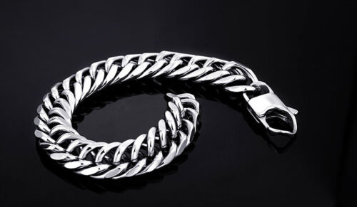 Retro Punk Biker Nordic Viking snake bone shape titanium steel bracelet Bangle