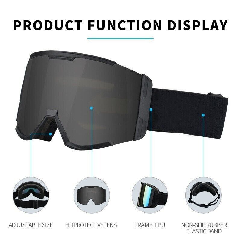 Unisex Fashion Windproof UV Protection Outdoor Ski Adults Multicoloured Goggles