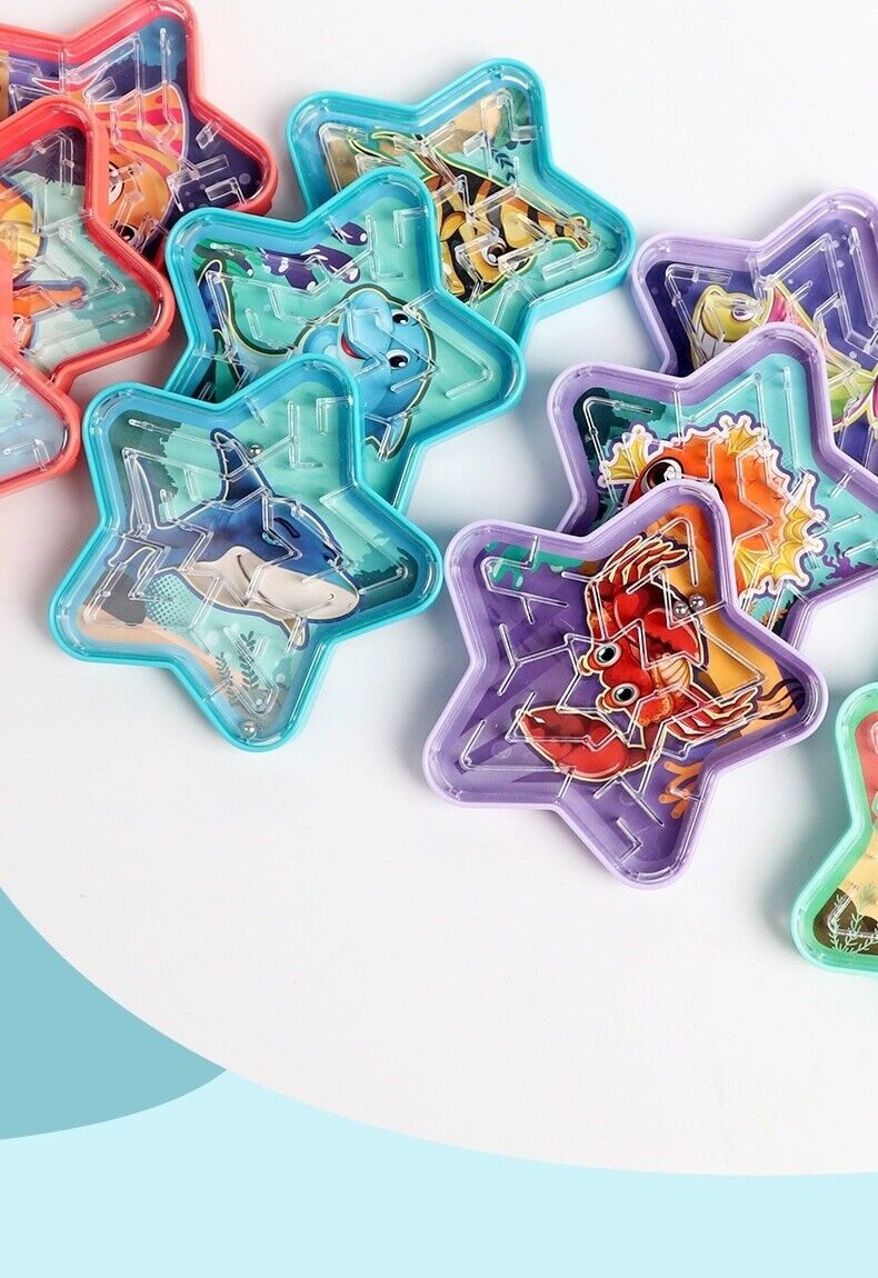 Educational Toys Children's Palm Labyrinth Ball Mini Games Pentagram Animals