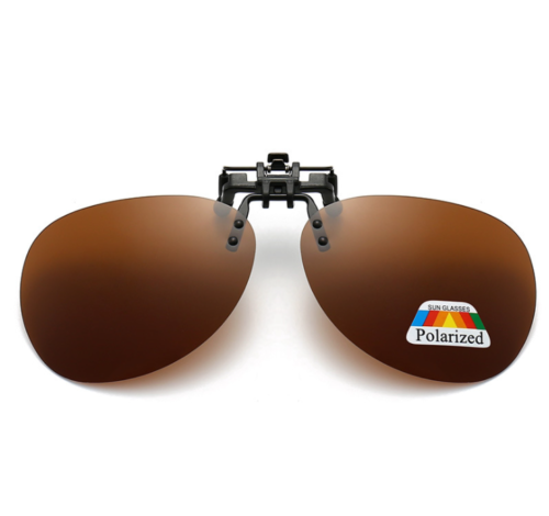 Unisex Polarized Clip On Flip up Sunglasses Driving glasses UV400 Protection