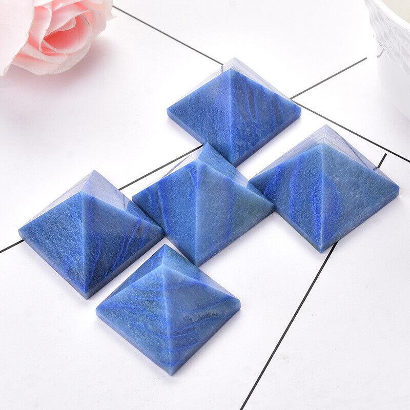 Small Size Natural Stone Crystal Pyramid Energy Gemstone Tower Home Decor Gifts