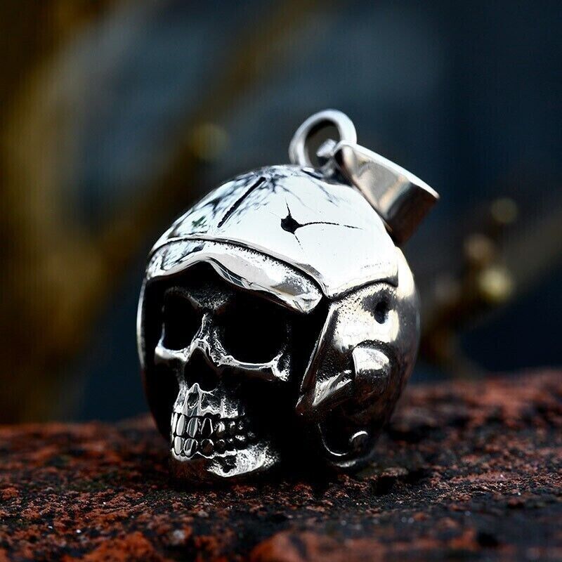 Unisex Vintage Punk Retro Mix Theme Titanium Stainless Steel Pendant Necklace