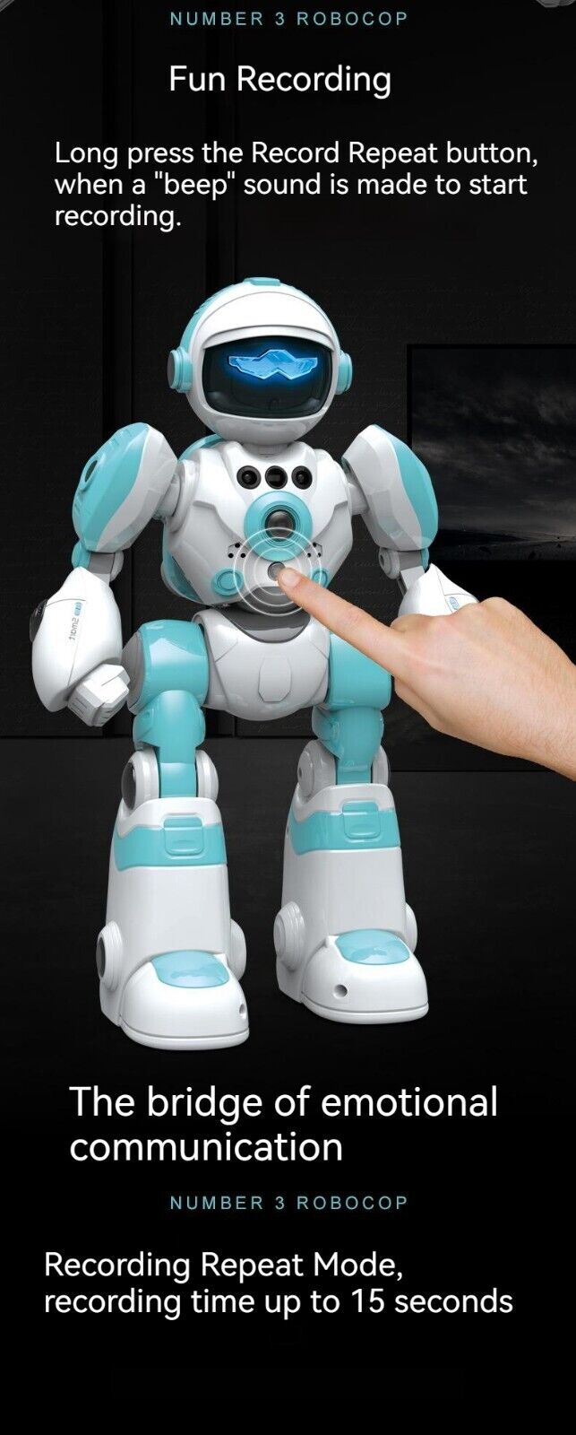 Smart Robot Recording Voice Changing Interactive Gesture Remote Control Toy