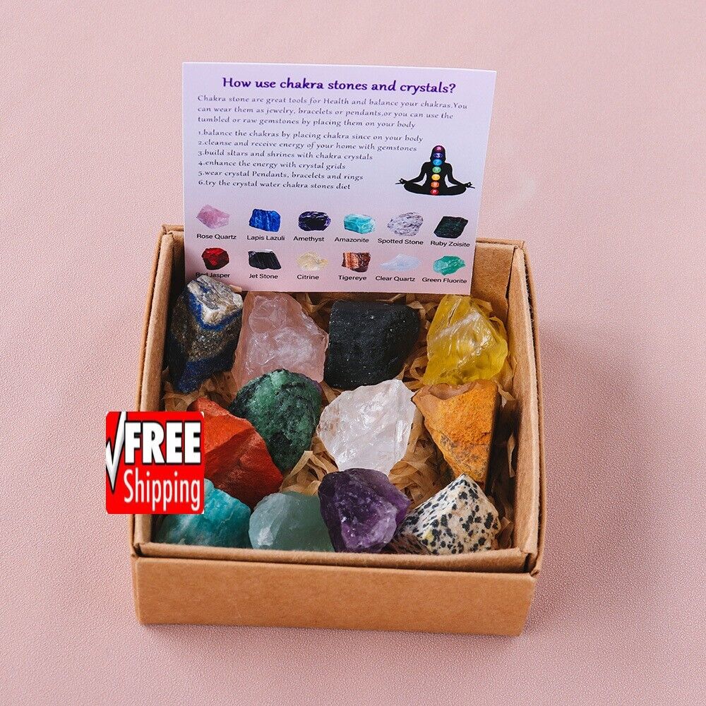 Crushed Aroma Stone Crystal 12 Pcs Set Tools For Health And Balance Chakra