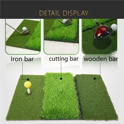 Golf Non Slip Batting Rubber Strike Swing Portable Pad Practice Hitting Mat