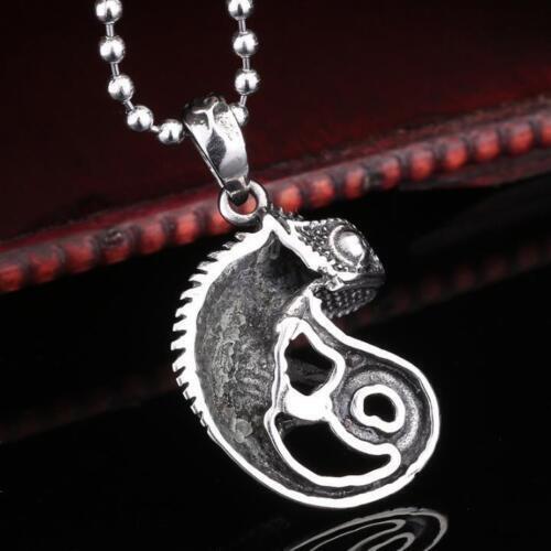 Retro Pendant Punk Vintage Cross Animal Totem Poker Pendant Biker Chain Necklace