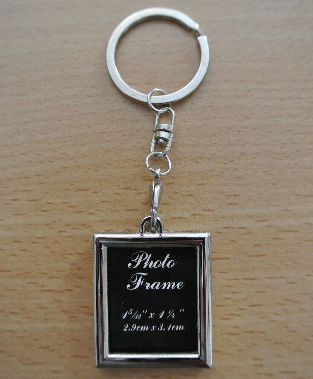 Gift Novelty Steel Alloy Keychain Ring Keyring Pendant Key Fob Funny Photo Frame
