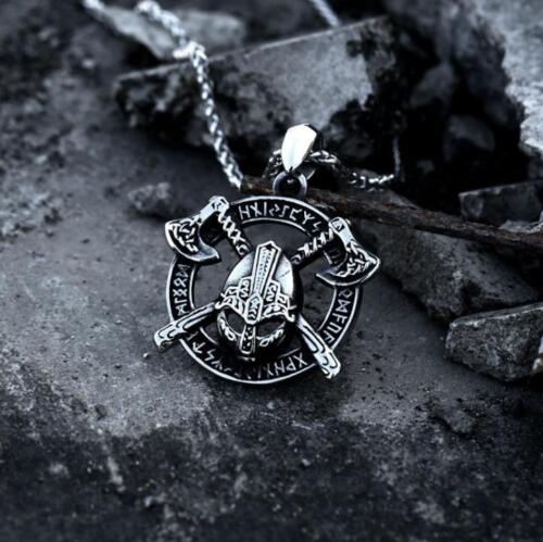Unisex Mix Theme Retro Pendant Punk Vintage Totem Engle Hawk Biker Necklace