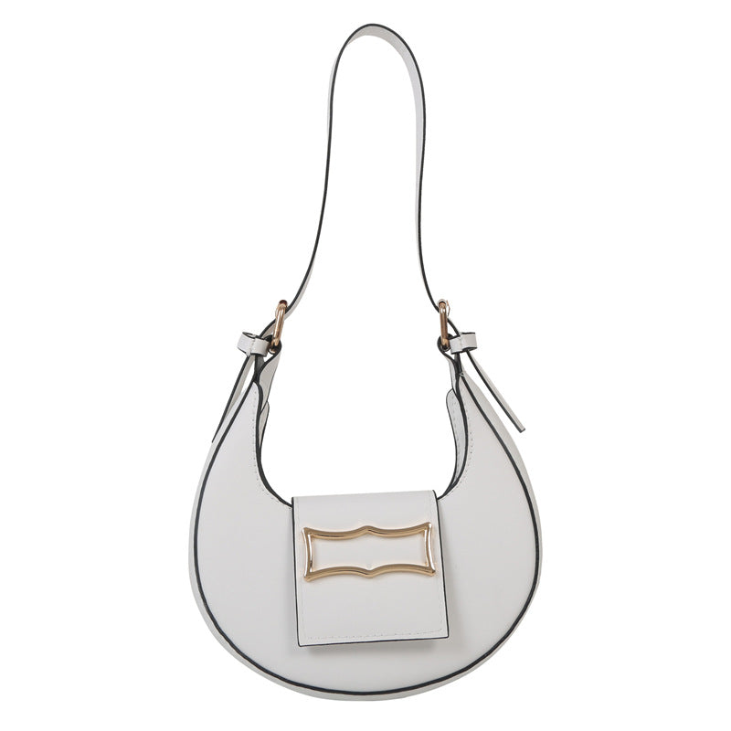 10 Colors Fashion Women Moon Shape Underarm Trend Shoulder Strap Dumpling Bag