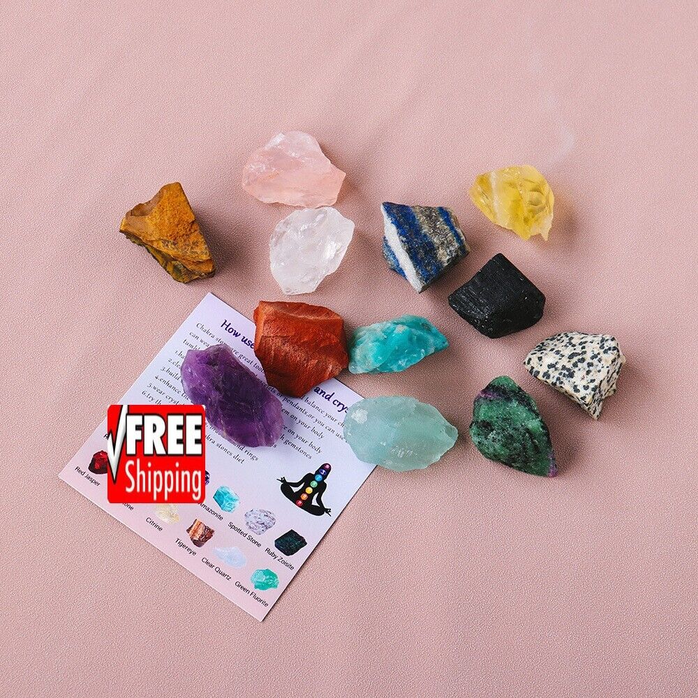 Crushed Aroma Stone Crystal 12 Pcs Set Tools For Health And Balance Chakra