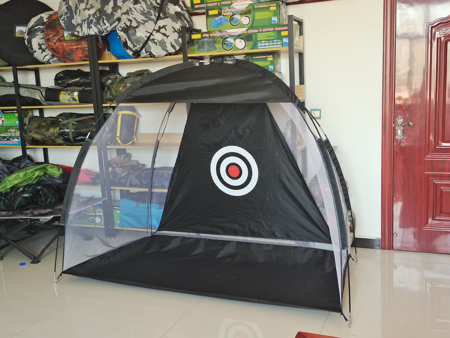 Black Collapsible Indoor Outdoor Foldable Golf Practice Training Batting Net
