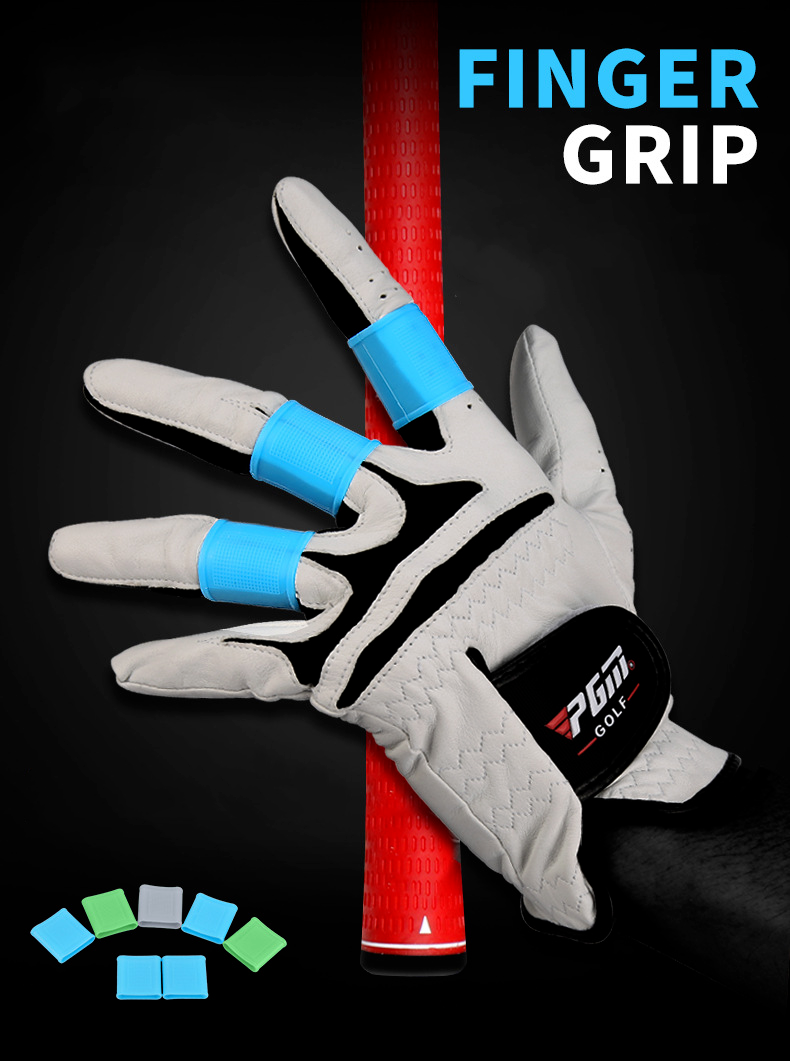 Women Rubber Antifriction Antislip Hand Protector Golf Finger Protective 8pc