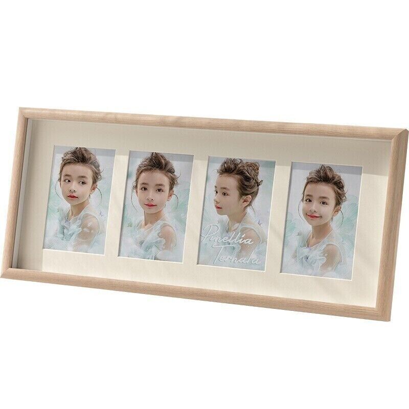 Collage Multiphoto Multihole Gallery Picture Photo Frame White Oak Coffee Color