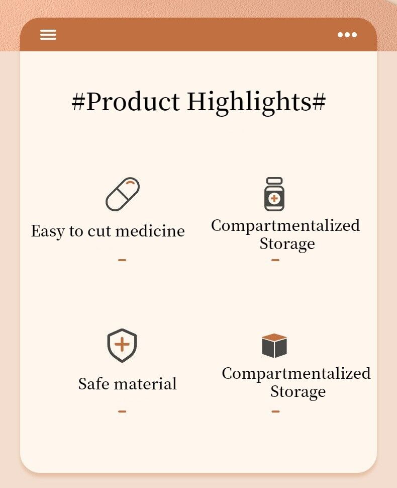 Portable Mini 3 In 1 Multifunctional Medicine Cutting Grinder Pill Dispenser Box