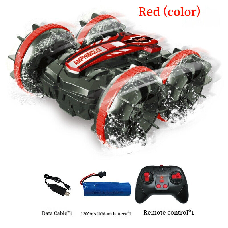 Amphibious Remote Control Car Stunt Double-sided Tumbling 2.4GHZ Kid's Toy Boy