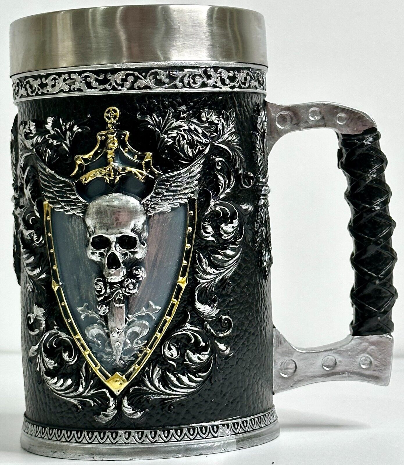 Creative Stainless Steel Mark Water Coffee Tall Cup Ice And Fire Game Cup Bottle