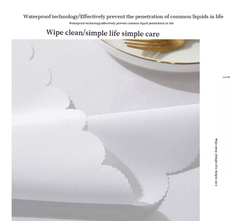 Christmas Tablecloth Table Rectangle Cover Xmas Party Waterproof Decoration