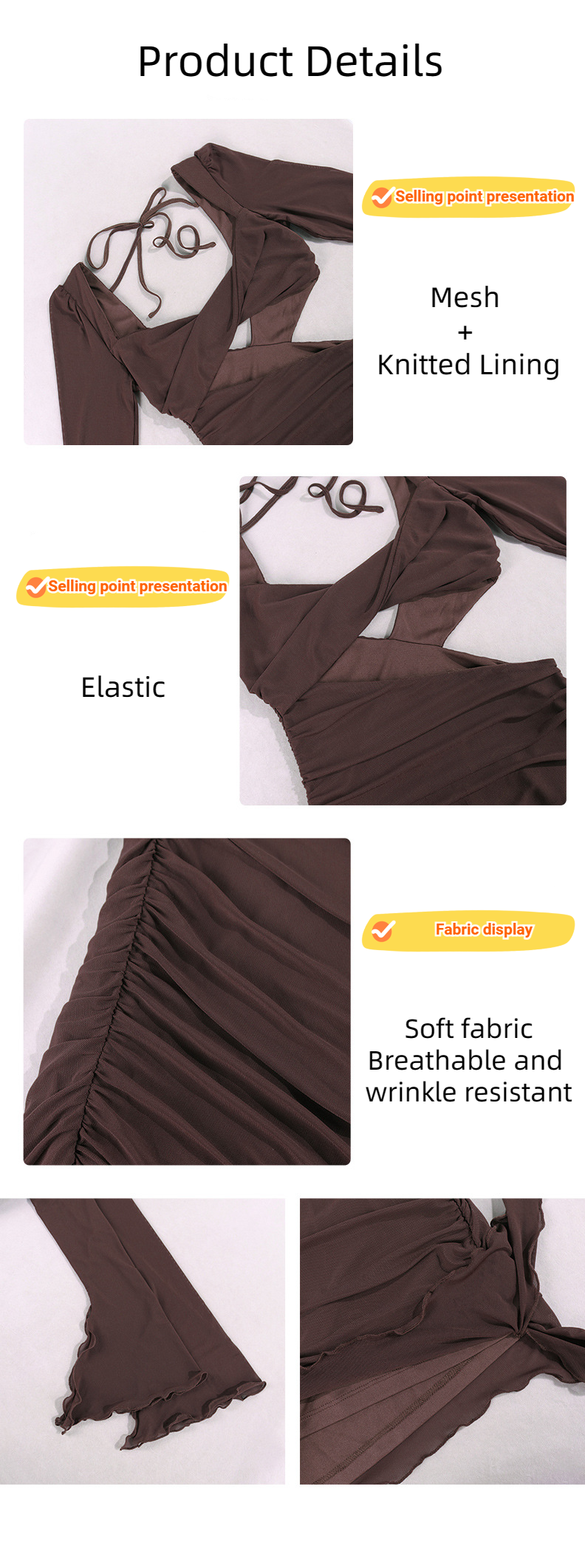 Women Sexy Net Yarn Square Neckline Hollow Backless Fashion Miniskirt Dress