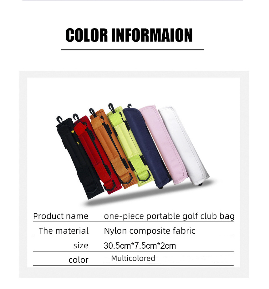 Portable Foldable Lightweight Golf Club Bag Lithe Travel Shoulder Handheld
