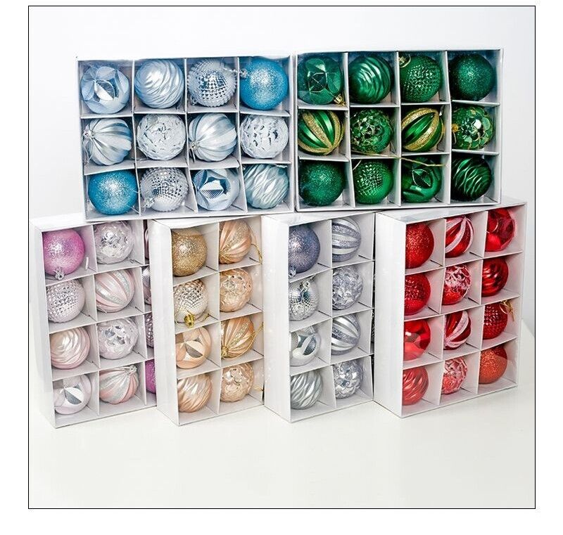 Christmas Tree Baubles Balls Fillable Xmas Tree Hanging Balls Party Gift Pack