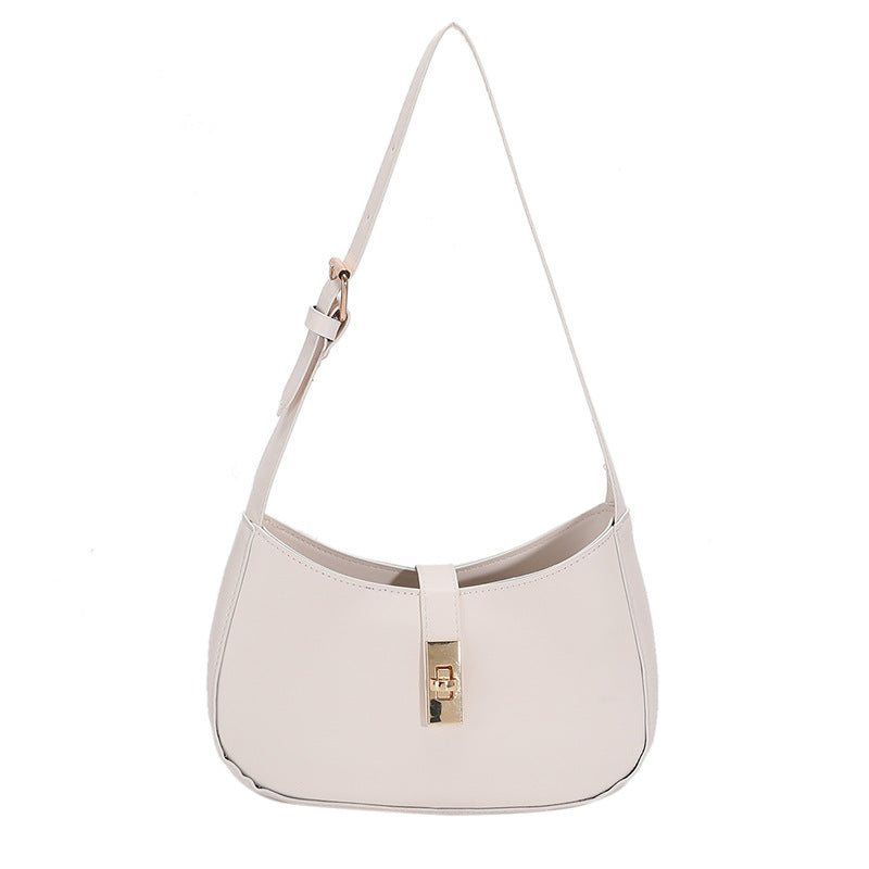 Women's PU Leather Magnetic Buckle Solid Color Exquisite Shoulder Bag 4 Colors