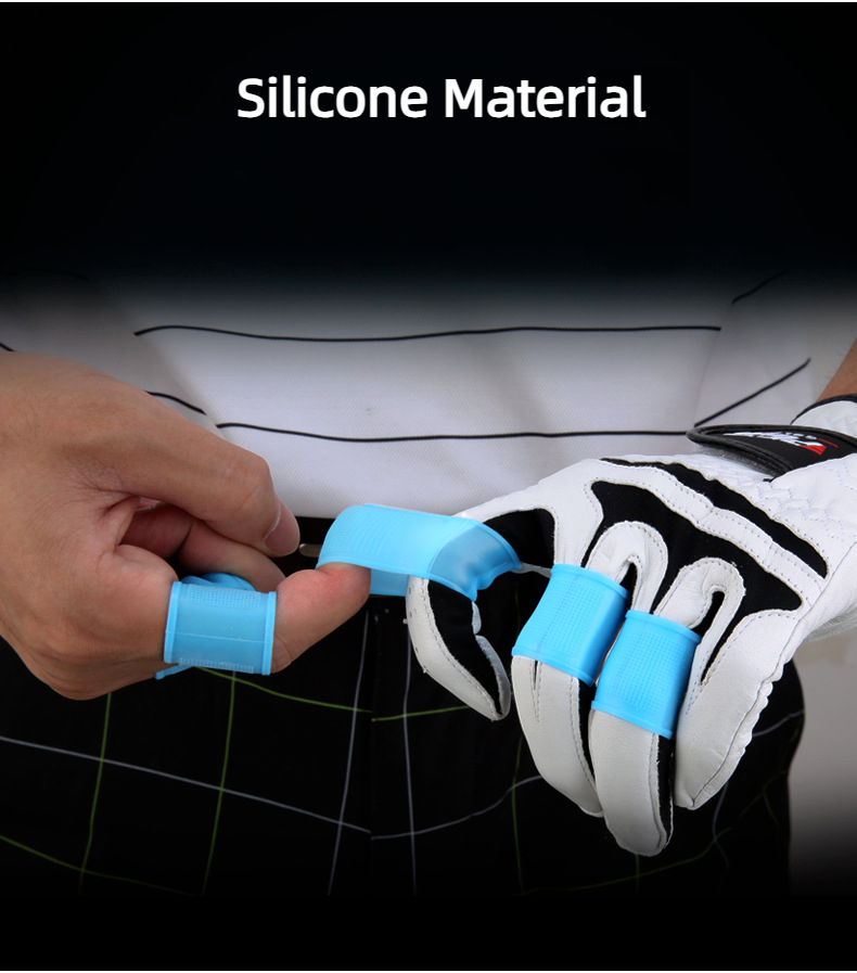 Women Rubber Antifriction Antislip Hand Protector Golf Finger Protective 8pc