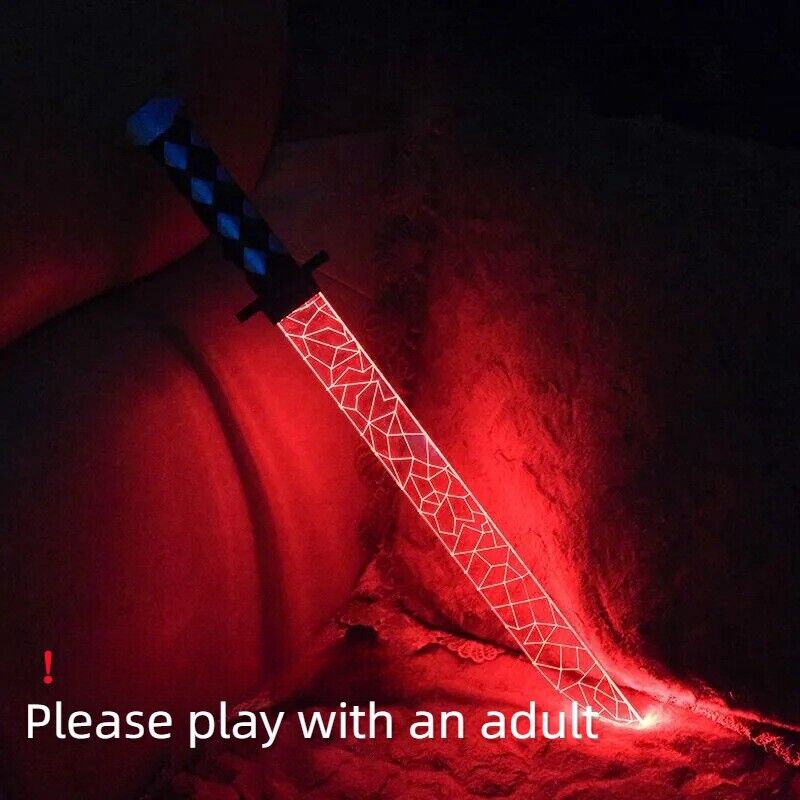 Rechargeable Colorful Samurai Sword Toy Light Up Sword Christmas Gift for Boys