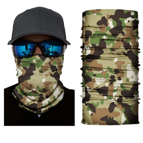 Cycling Camouflage Neck Gaiters Bandanas Fabric Motorcycle Face Masks Sunscreen
