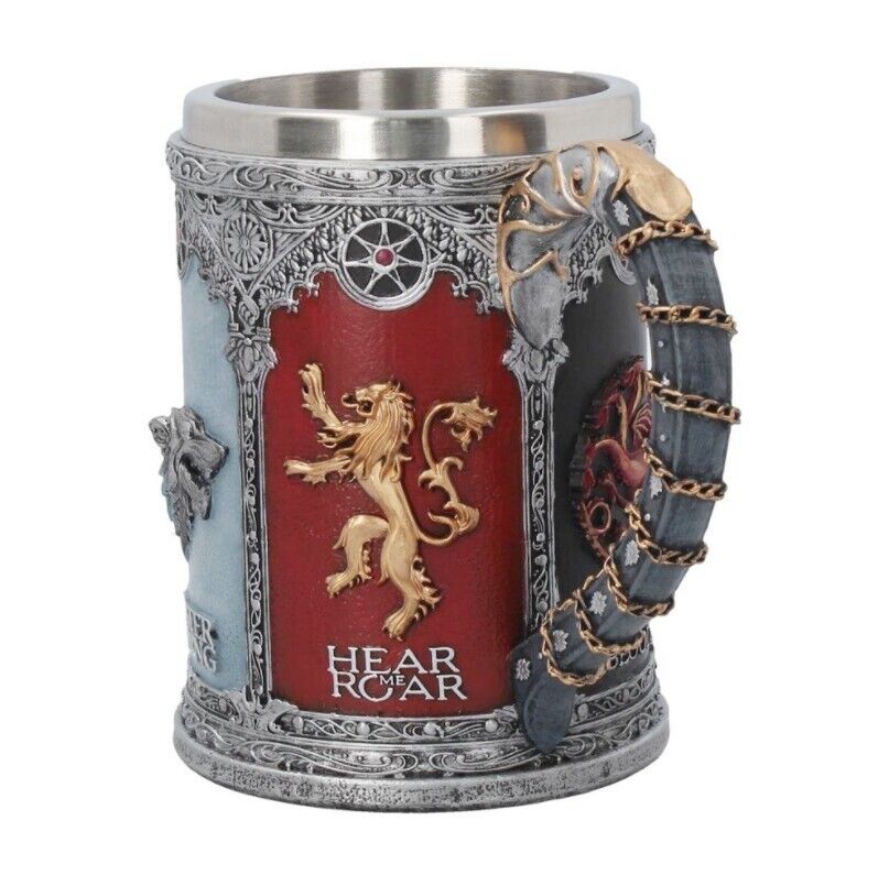Creative Stainless Steel Mark Water Coffee Tall Cup Ice And Fire Game Cup Bottle