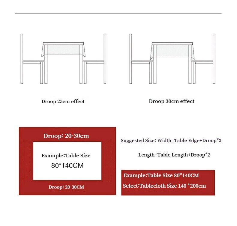 Christmas Tablecloth Table Rectangle Cover Xmas Party Waterproof Decoration