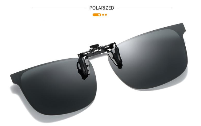 Unisex Fashion Polarized Flip-up Clip-on Lenses For Myopic Glasses Multicolour