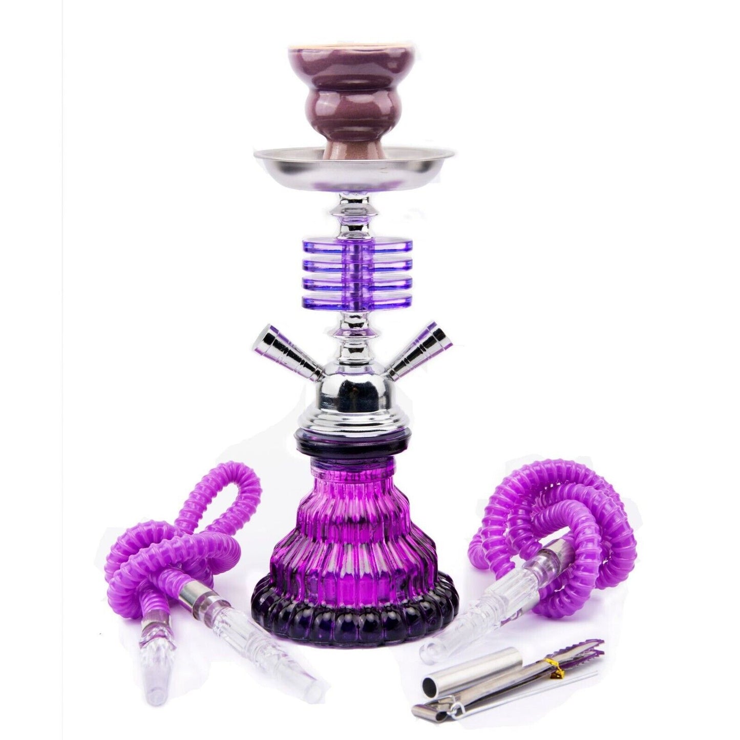 Handmade Traditional Collectible Gift Premium 2 Hose Shisha Hookah Complete Set