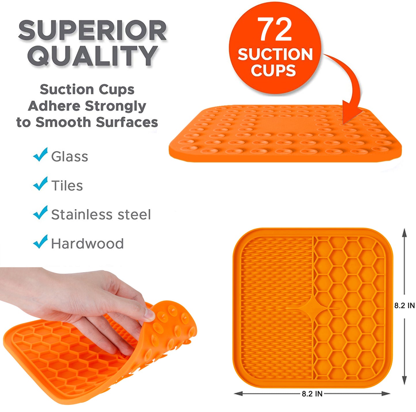 Silica Gel Pet Feeding Mat Slow Food Pads Dog Cat Licking Pad Dispenser Plate