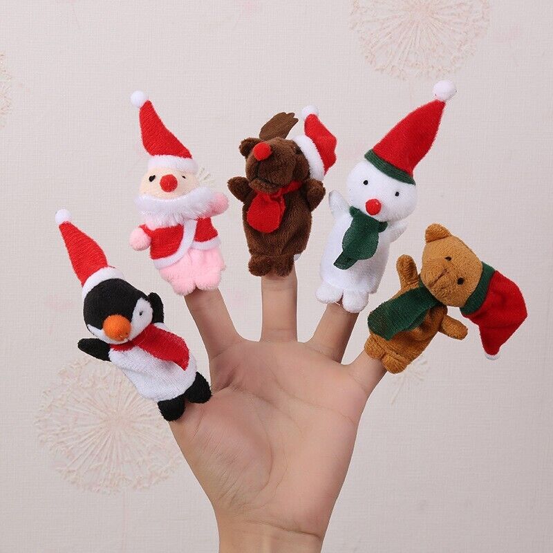 Baby Nursery Children Kids Story Time Play Toy Cute Animal Fruit Finger Puppets