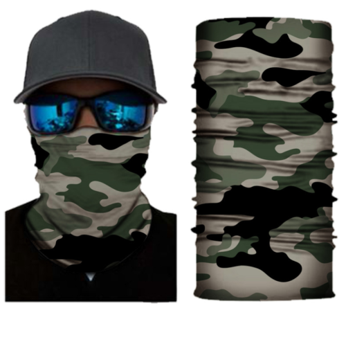 Cycling Camouflage Neck Gaiters Bandanas Fabric Motorcycle Face Masks Sunscreen