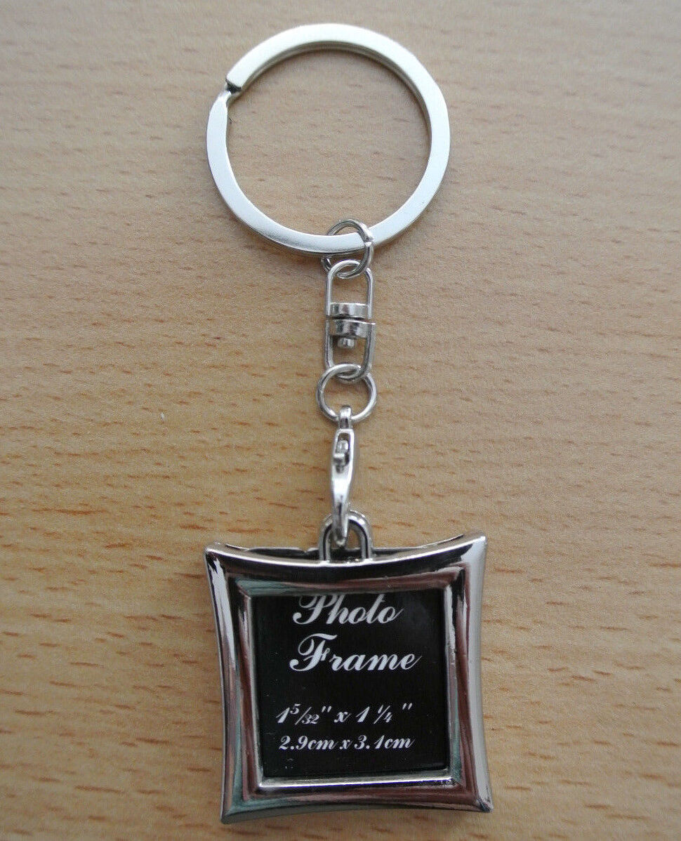 Gift Novelty Steel Alloy Keychain Ring Keyring Pendant Key Fob Funny Photo Frame