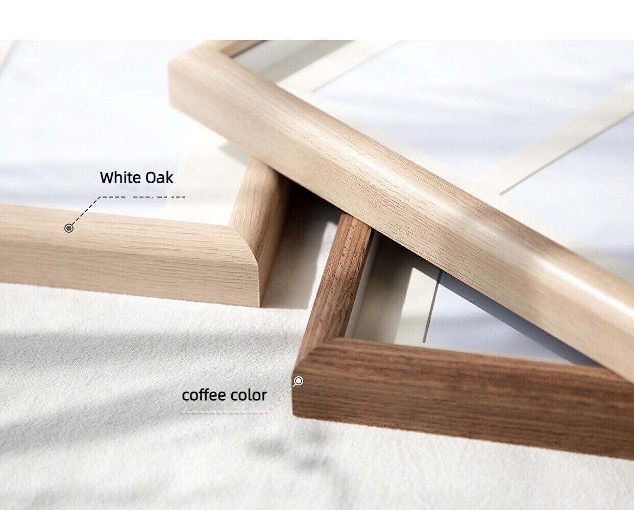 Collage Multiphoto Multihole Gallery Picture Photo Frame White Oak Coffee Color