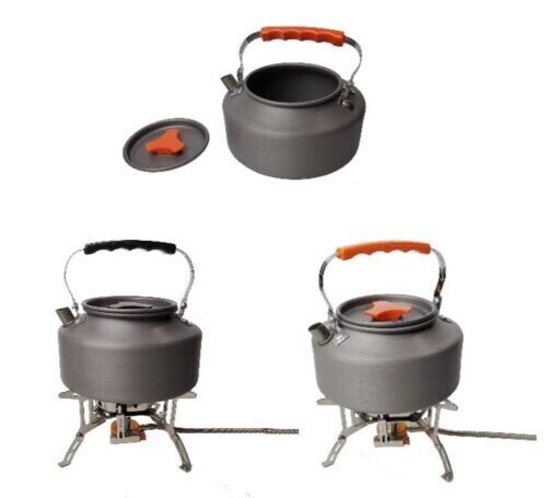 Outdoor Camping Hard Aluminium Oxide 1.1L Kettle Portable Boil Teapot Coffee Pot