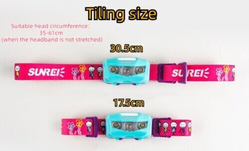 Children's Outdoor Headlights Children's Waterproof Adjustable LED Headlight
