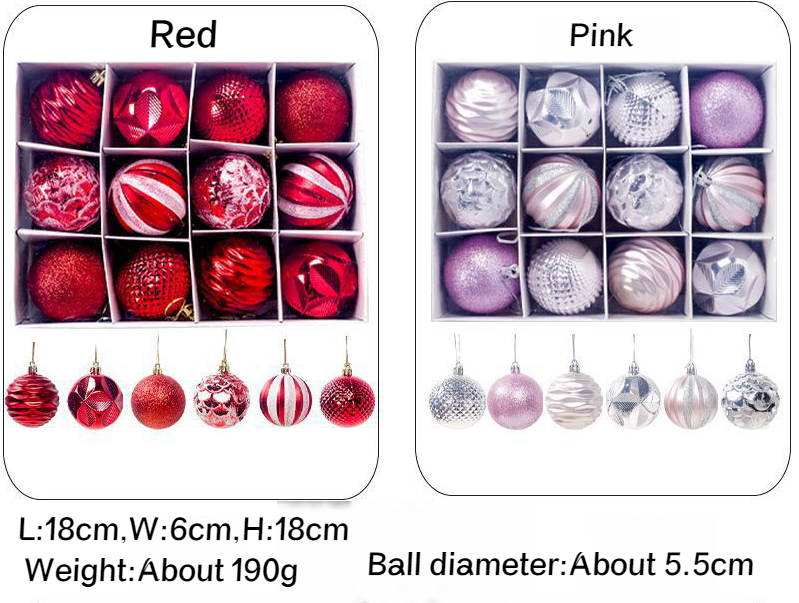 Christmas Tree Baubles Balls Fillable Xmas Tree Hanging Balls Party Gift Pack