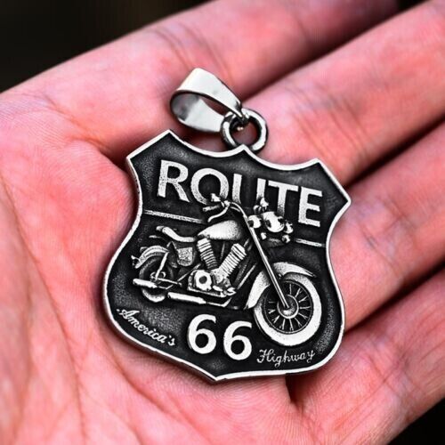 Unisex Mix Theme Stainless Steel Pendant Retro Viking Titanium Punk Necklace